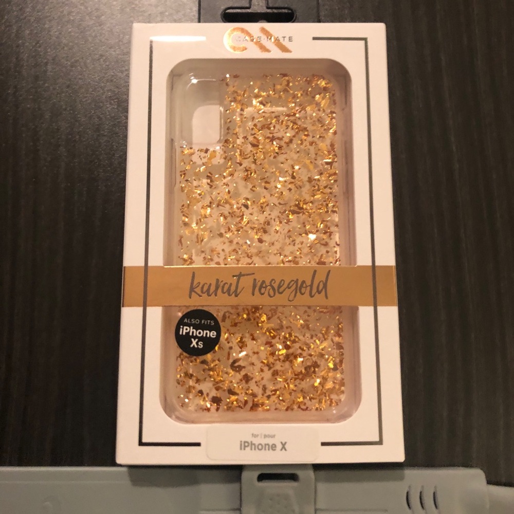 Case-mate iPhone X  iPhone Xs karat rose gold case